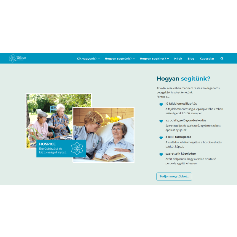 Minden perc értékes – A Magyar Hospice Alapítvány 1%-os kampánya